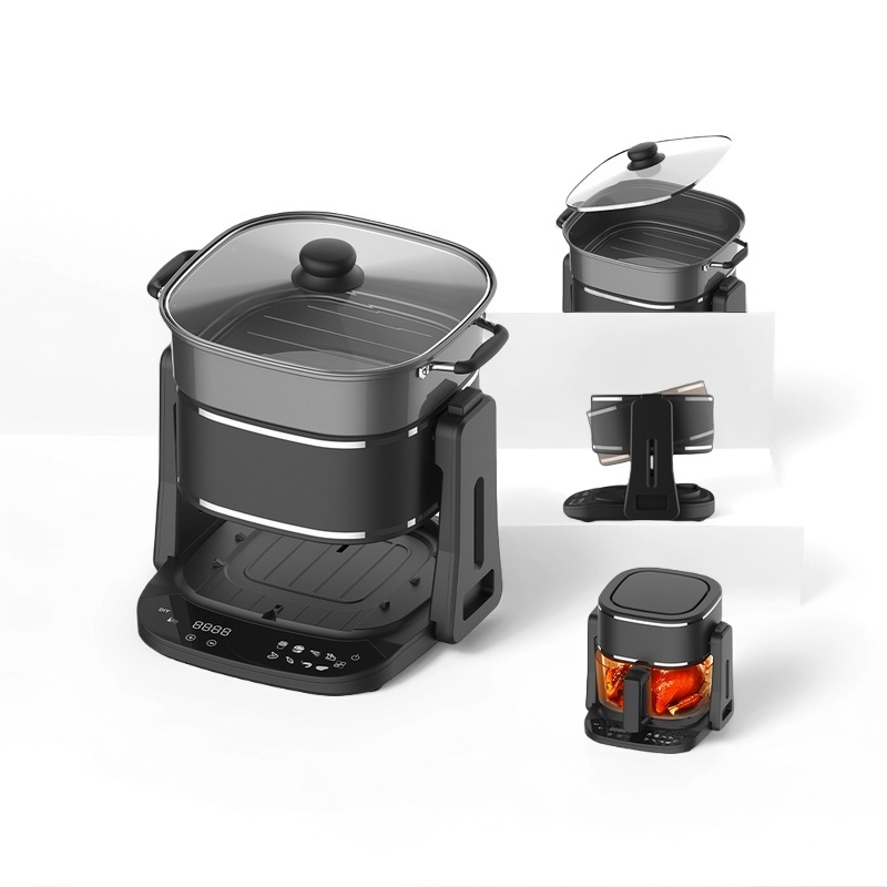 Kitchen Appliances Wholesale - Chauffage rapide carré sans huile Double
