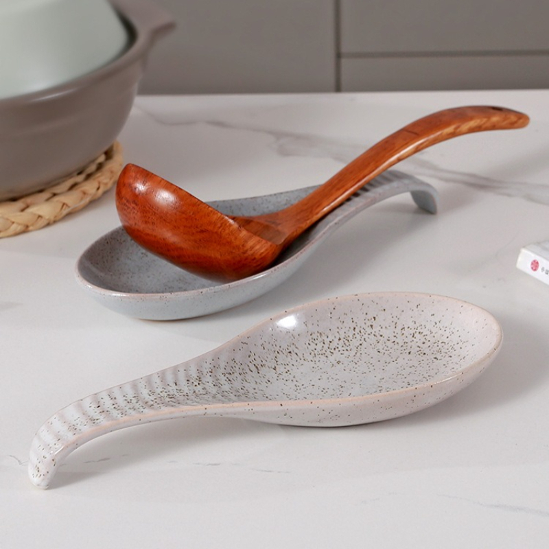 Kitchen Appliances Shelves - Repose-cuillère en céramique pour cuisinière, support