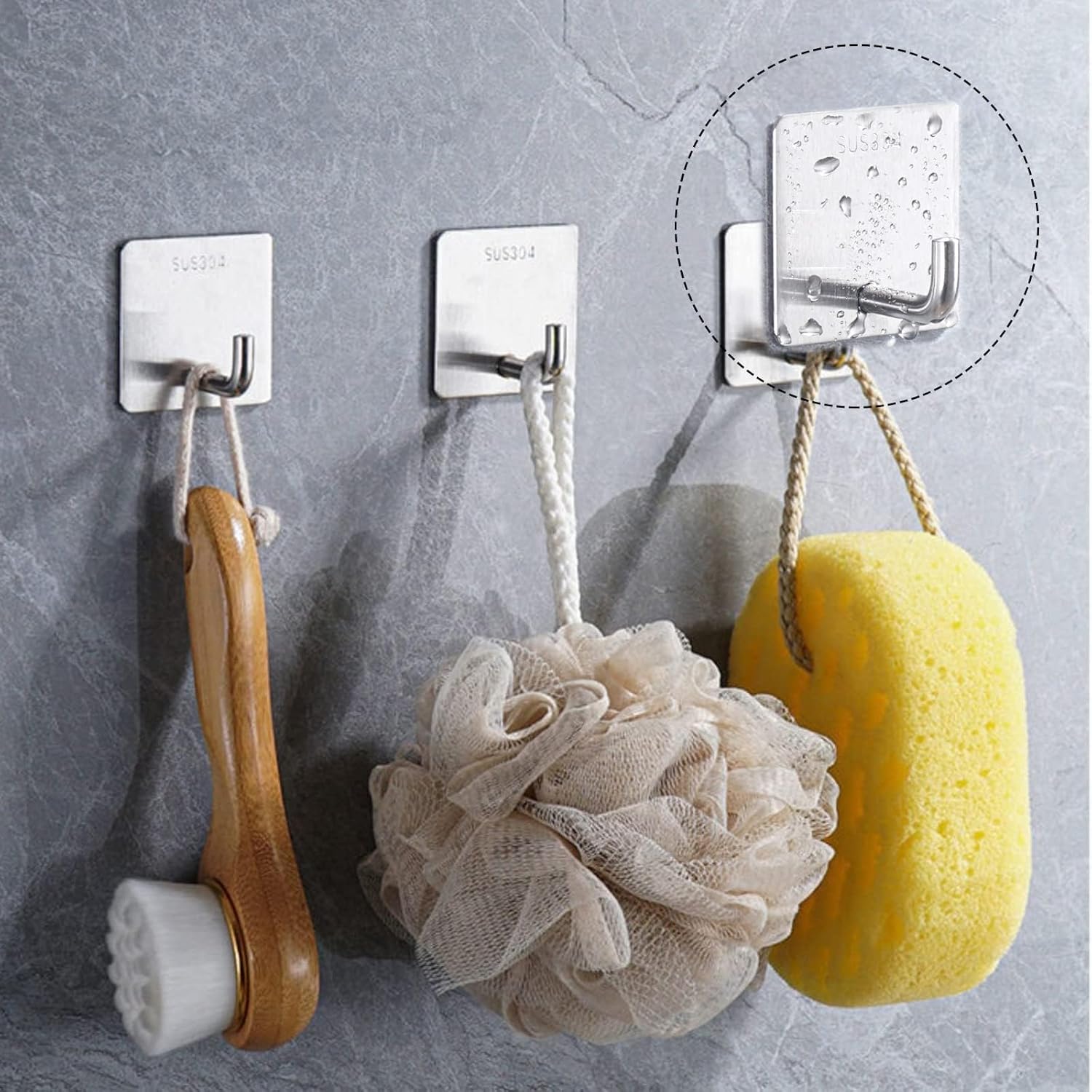 Crochet adhésif robuste en aci - Kitchen Appliances Shelves avis et prix