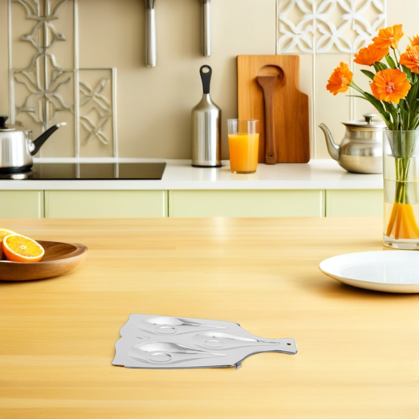 Repose-cuillère à trois compar - Kitchen Appliances Shelves avis et prix