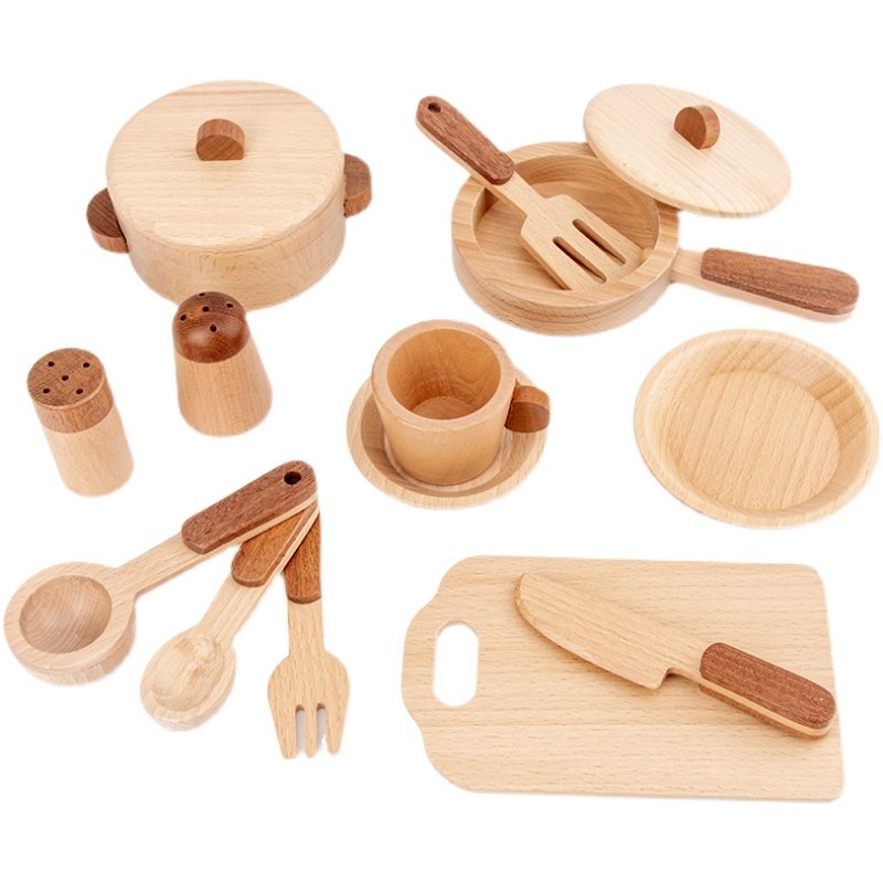 Jeu de cuisine en bois de hêtr - Kitchen Appliances And Utensils avis et prix